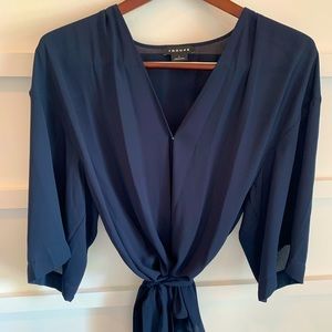 Kimono style wrap shirt